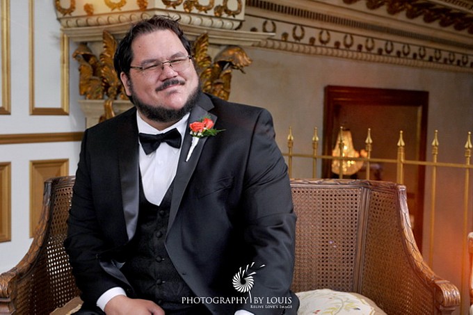 Groom alone