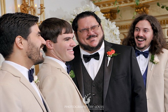 groom with his groomsmen