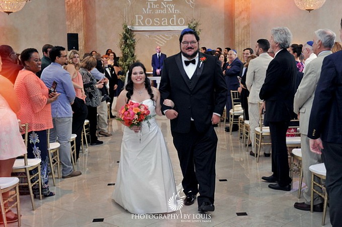 bride & groom recessional