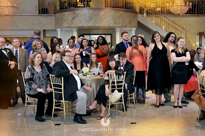 audience watching first dance